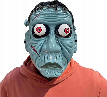 Frankenstein Temalı Sallanan Oynar Gözlü Maske