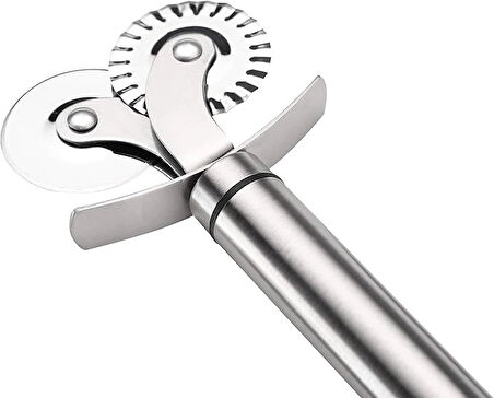 Çift Başlıklı Pizza Hamur Bıçağı