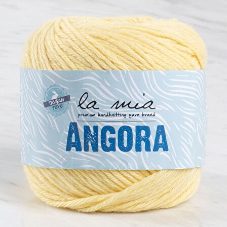 La Mia Angora 50gr Sarı El Örgü İpi - L124 - 33796