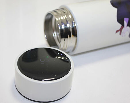 Anime Baskılı Dijital Göstergeli Termos 500 ml Model 1