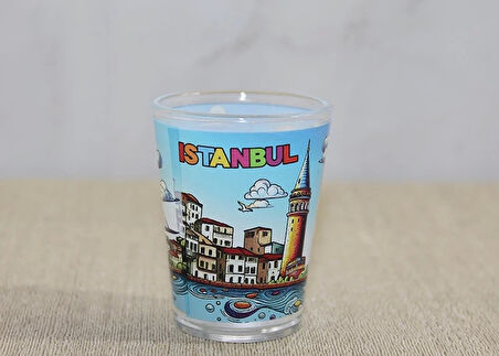 İstanbul Temalı Cam Shot Bardak Alk4358