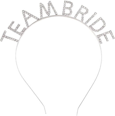 Gümüş Kaplama Kristal Taşlı Team Bride Taç