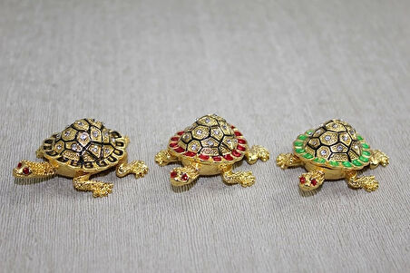 Swaroski Minik Kaplumbağa Figürü Alk3867