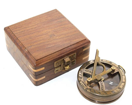 Ahşap Kutulu Pusula Model 7