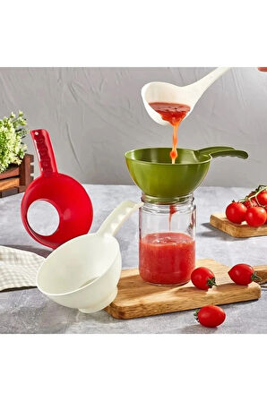 Kavanoz Hunisi - Konserve Reçel Hunisi Geniş Ağızlı - Saplı