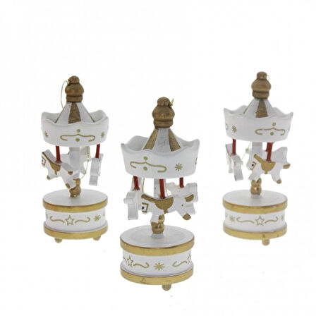 Dekoratif 6'li Beyaz Mini Atlı Karınca