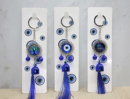 Metal Nazar Boncuğu Anahtarlık