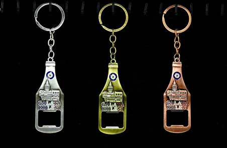 Metal Galata Kulesi Anahtarlık Ve Açacak Model 1