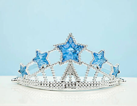 Plastik Kraliçe Prenses Tacı Çocuk Boy