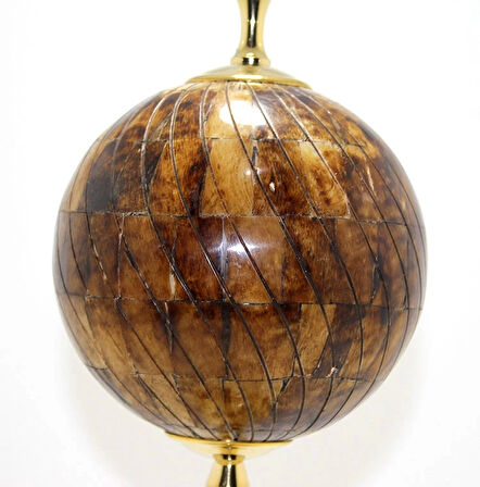 Pirinç Dünya Küre Kemikli