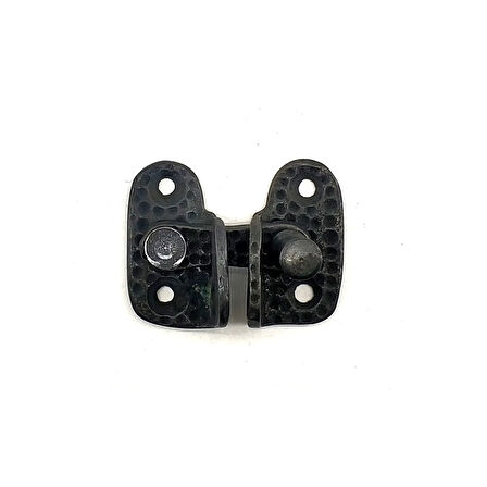Antika Tarz Dekoratif Pirinç Mini Kapak Mandalı - 40x45 Mm, Oksit