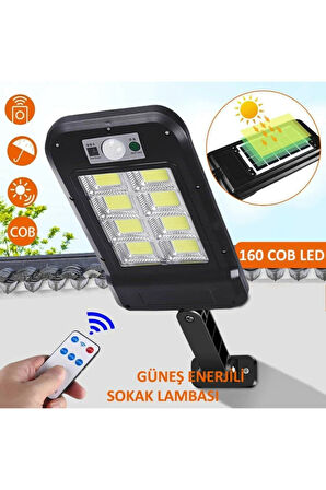 Uzaktan Kumandalı 160 Led Solar Bahçe Lambası