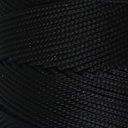 Loren Polyester Soft Macrame Siyah El Örgü İpi - LM040 - 34445