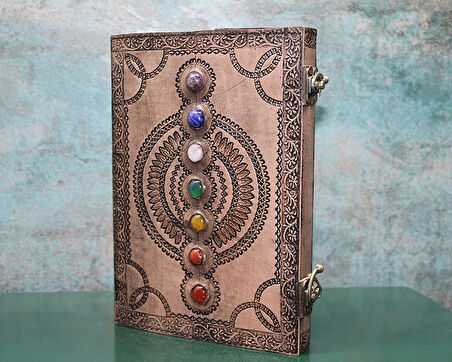 Taşlı Deri Defter Model 13