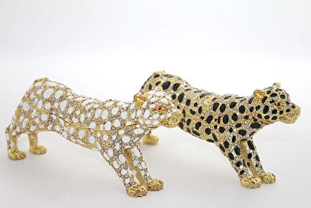 Swarovski Taşlı Tekli Leopar Model 4