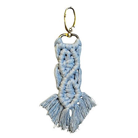 Uretti - Ege 7366 El Yapımı Makrome Anahtarlık