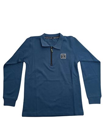 SURVIVOR POLO YAKA FERMUAR PENYE INTERKLOK ERKEK ÇOCUK SWEAT