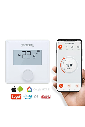 GENERAL Life HT25-4 Smart Kablosuz Akıllı Tuya Oda Termostatı