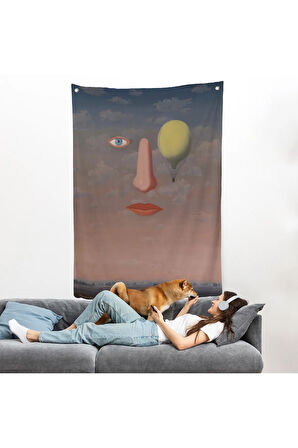 Rene Magritte - Güzel İlişkiler Duvar Örtüsü - Les Belles Relations-7353