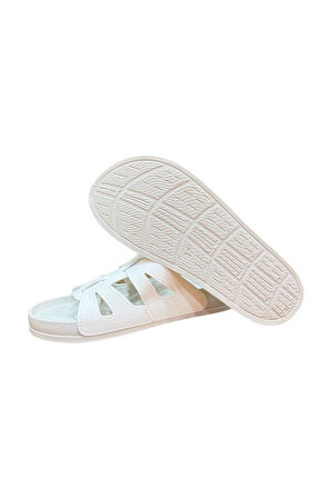 Anatomik Taban Rahat Trend Kadın Terlik  BEYAZ