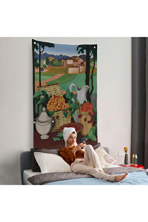 Auguste Herbin - Kirazlar Duvar Örtüsü - Cherries-7354