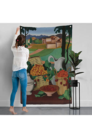 Auguste Herbin - Kirazlar Duvar Örtüsü - Cherries-7354