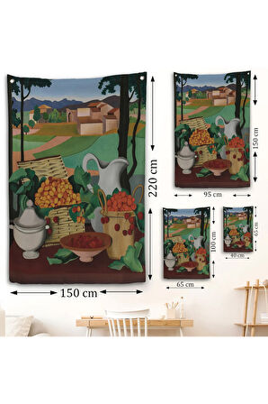 Auguste Herbin - Kirazlar Duvar Örtüsü - Cherries-7354