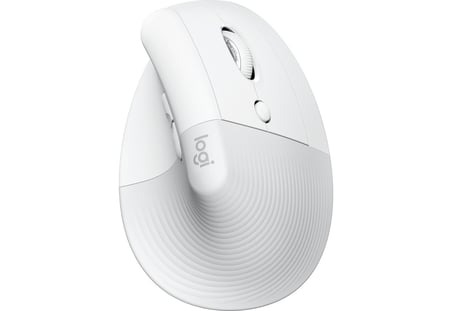 Logitech Lift Sessiz Kablosuz Ergonomik Dikey Mouse - Beyaz