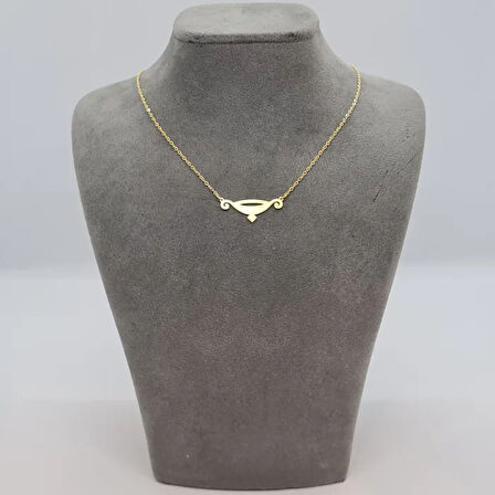 Uretti - BURCU 7427 - Kova Burcu Gümüş Kolye - Gold