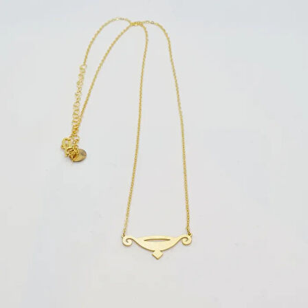 Uretti - BURCU 7427 - Kova Burcu Gümüş Kolye - Gold