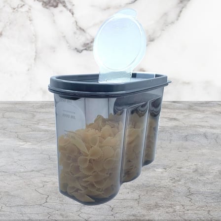 Roichil® 2 Kapaklı Ölçekli Erzak Saklama Kabı - 1,2 Litre - SA930