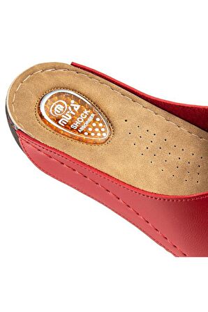 Muya Yara 32251-003 Topuk Jelli Anatomik Taban Kadın Terlik Bordo 36-40 