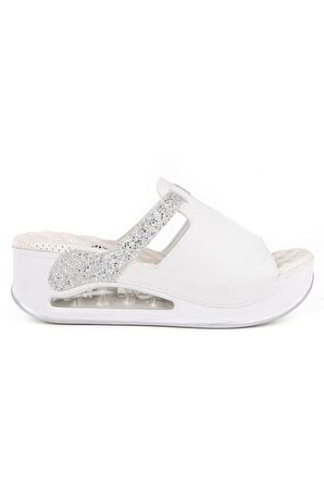 Muya Libra Air Max Anatomik Taban Kadın Terlik Beyaz 36-40 