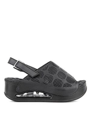 Muya Jambe 34221-001 Air-Max Taban Kadın Sandalet Siyah 36-40 