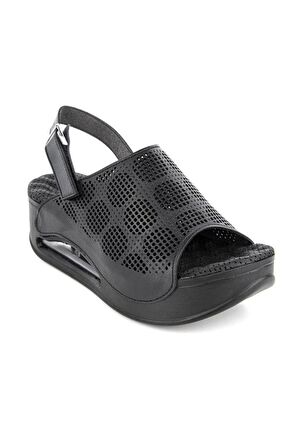 Muya Jambe 34221-001 Air-Max Taban Kadın Sandalet Siyah 36-40 