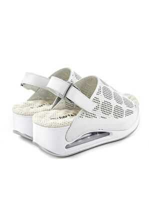 Muya Jambe 34221-019 Air-Max Taban Kadın Sandalet Beyaz 36-40 