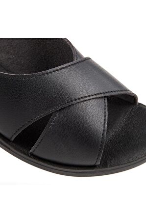Muya Vienza 31028-001 Anatomik Taban Kadın Sandalet Siyah 36-40 