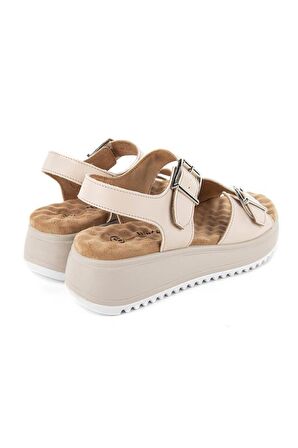 Muya Beebi 34213-045 Anatomik Taban Kadın Sandalet Krem 36-40 