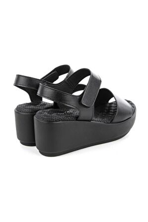 Muya Sempre 34208-001 Anatomik Taban Kadın Sandalet Siyah 36-40 