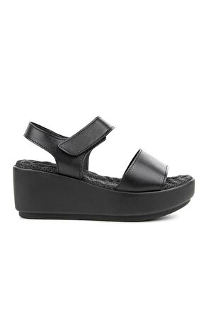 Muya Sempre 34208-001 Anatomik Taban Kadın Sandalet Siyah 36-40 