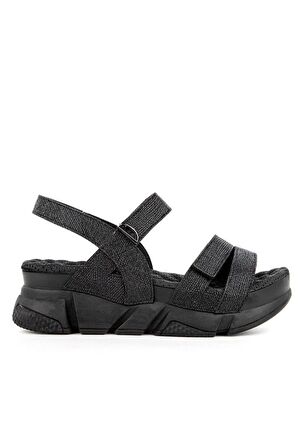 Muya Olimba 34201-001 Anatomik Taban Kadın Sandalet Siyah 36-40 
