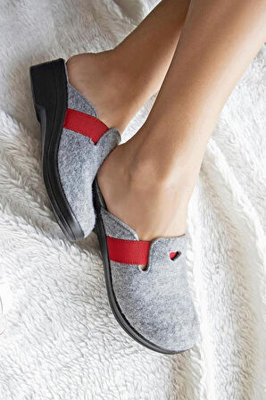 Muya Penny 32924-087 Kadın Kışlık Ev Terliği Gri 36-40 