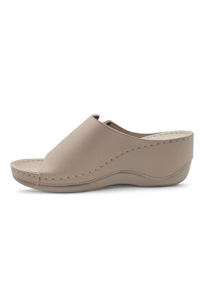 Muya Perla 31148-045 Anatomik Taban Kadın Terlik Krem 36-40 