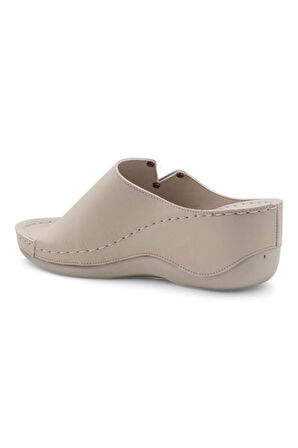 Muya Perla 31148-045 Anatomik Taban Kadın Terlik Krem 36-40 