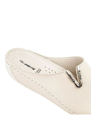 Muya Nest 31125-045 Anatomik Taban Kadın Terlik Krem 36-40 