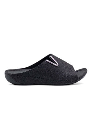 Muya Nest 31125-581 Anatomik Taban Kadın Terlik Desenli Siyah 36-40 