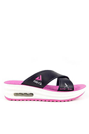 Muya Axis 31013-359 Air Max Anatomik Taban Islak Zemin Kadın Terlik Lacivert Fuşya 36-40 