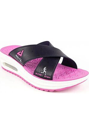 Muya Axis 31013-359 Air Max Anatomik Taban Islak Zemin Kadın Terlik Lacivert Fuşya 36-40 