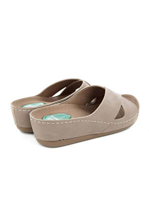 Muya Active 31135-042 Topuk Jelli Anatomik Taban Kadın Terlik Açık Vizon 36-40 
