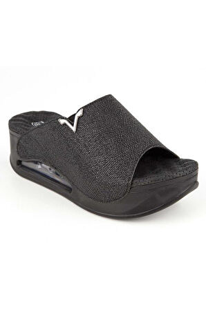 Muya Aero 31212-001 Air Max Anatomik Taban Kadın Terlik Baskılı Siyah 36-40 